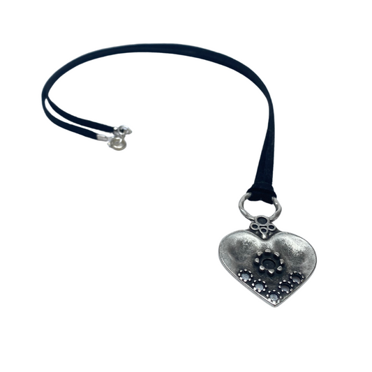 Corazon Silver Necklace
